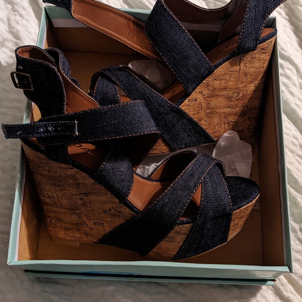 Denim platforms